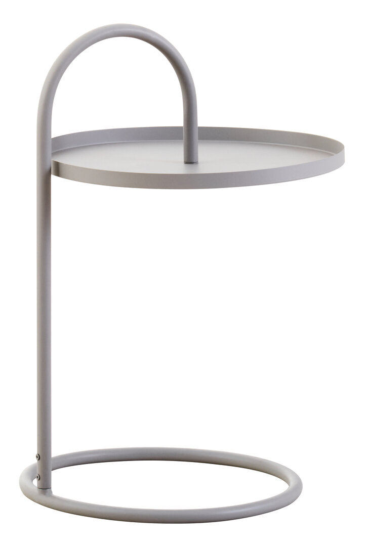 Wilmslow Side Table with Round White Top – Contemporary Side Table