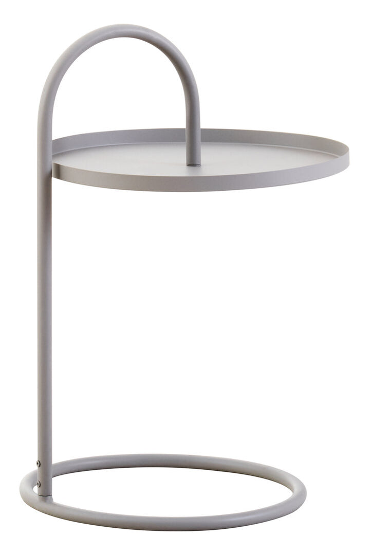 Wilmslow Side Table with Round White Top – Contemporary Side Table