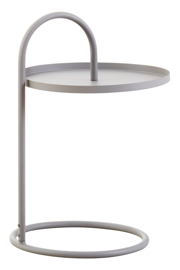 Wilmslow Side Table with Round White Top – Contemporary Side Table