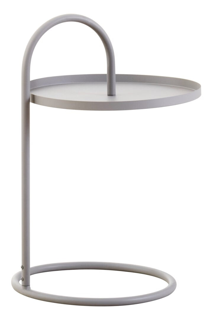 Wilmslow Side Table with Round White Top – Contemporary Side Table