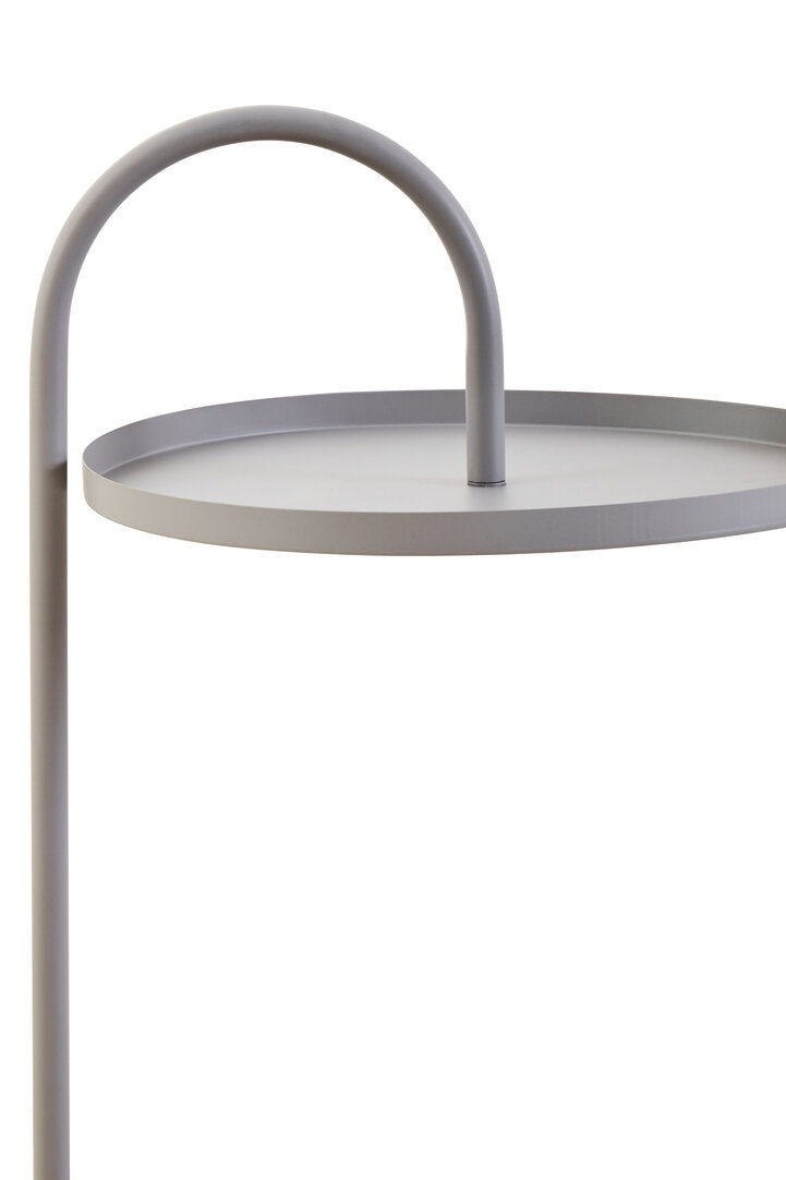 Wilmslow Side Table with Round White Top – Contemporary Side Table