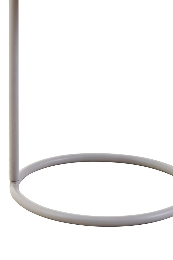 Wilmslow Side Table with Round White Top – Contemporary Side Table