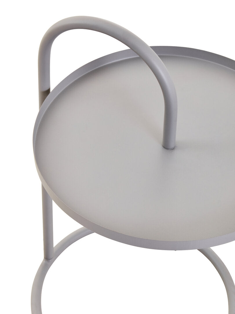 Wilmslow Side Table with Round White Top – Contemporary Side Table