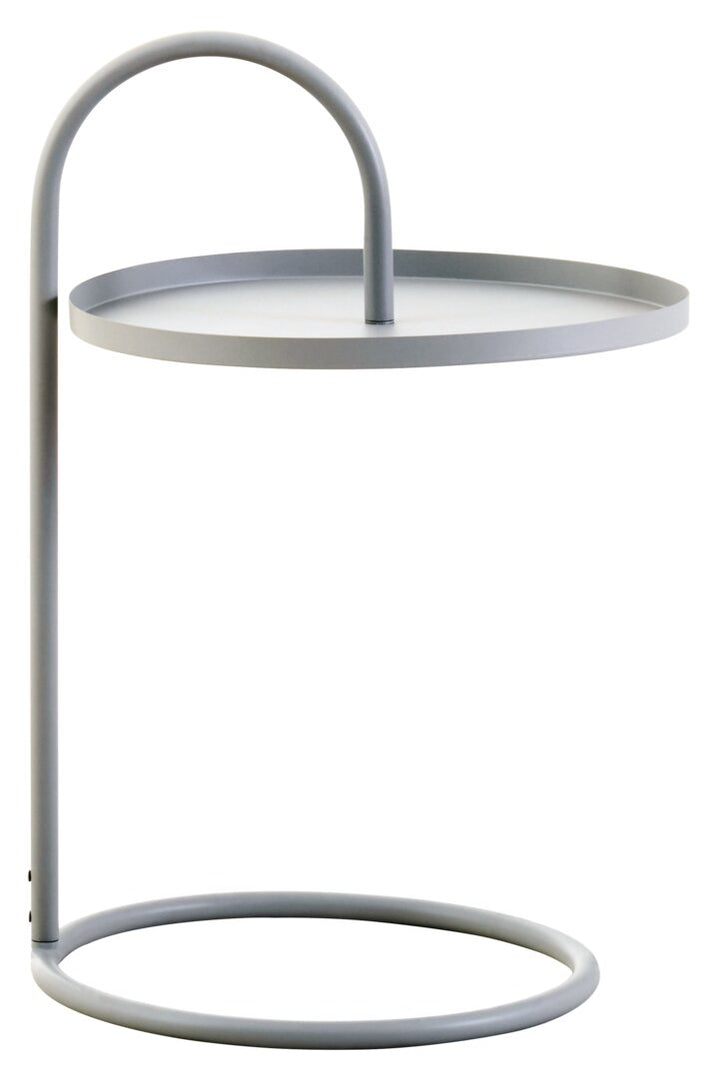 Wilmslow Side Table with Round White Top – Contemporary Side Table
