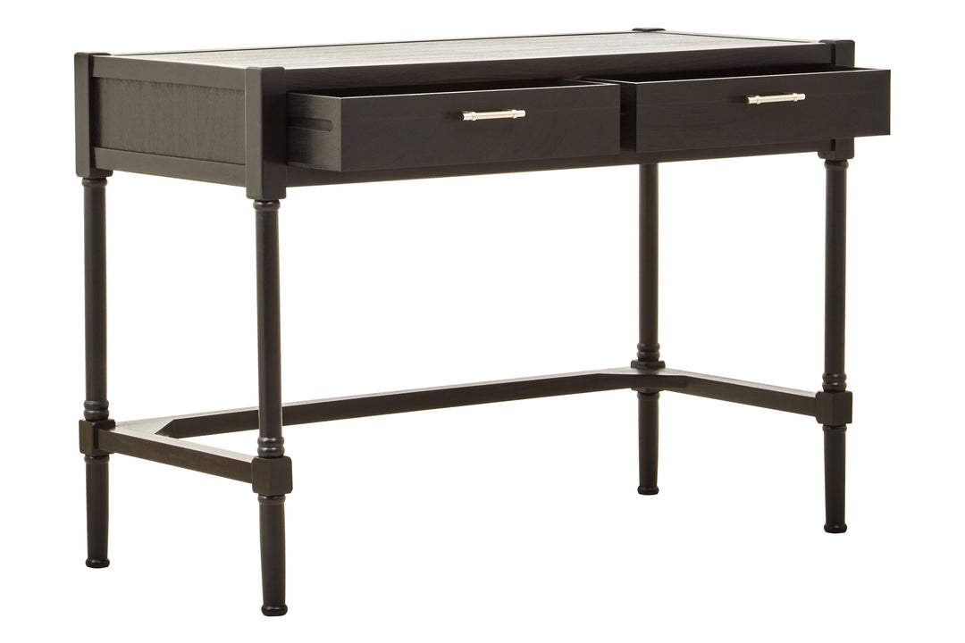 Heritage Black Finish 2-Drawer Desk