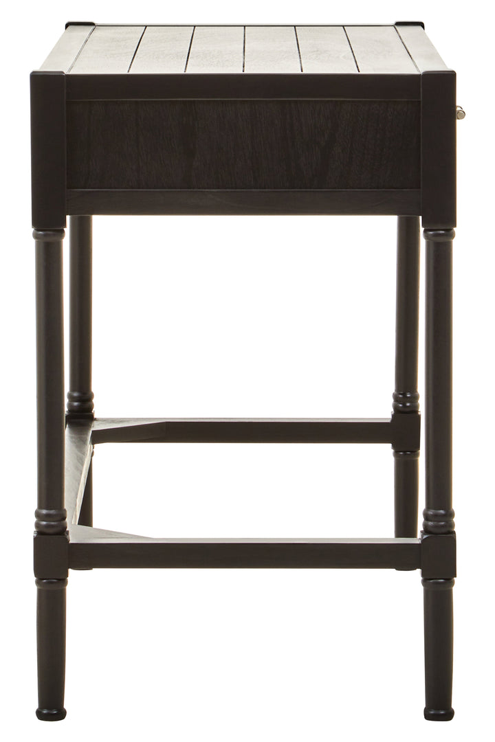Heritage Black Finish 2-Drawer Desk