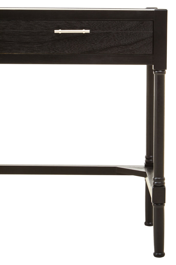 Elmwood Black Finish 2-Drawer Desk