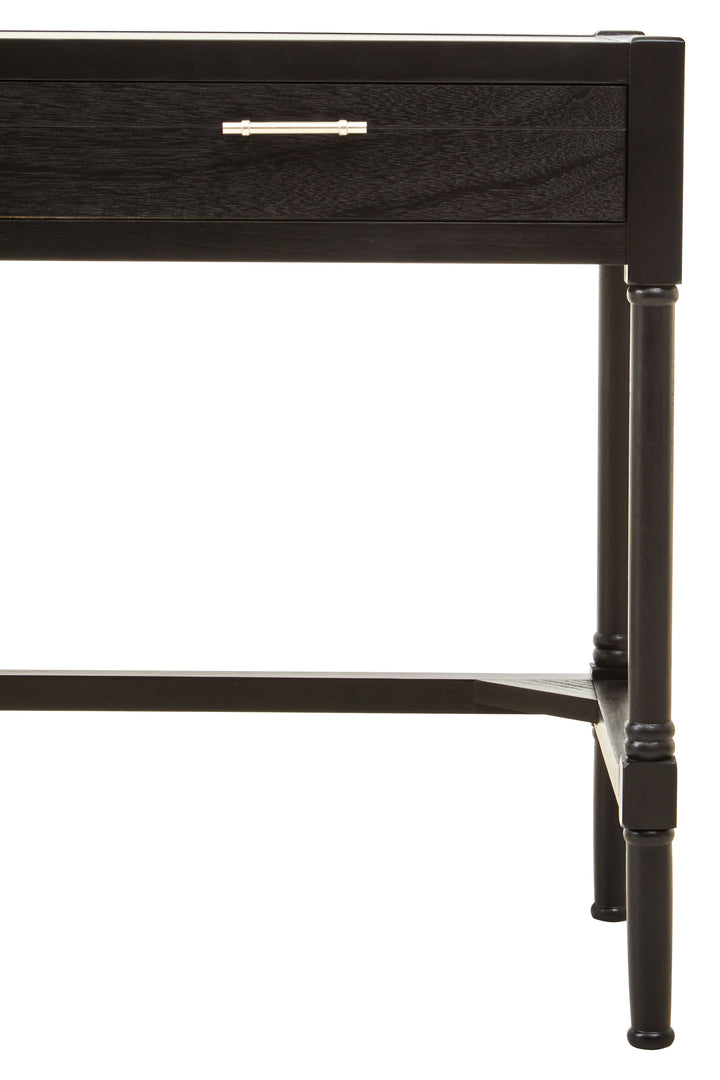Heritage Black Finish 2-Drawer Desk
