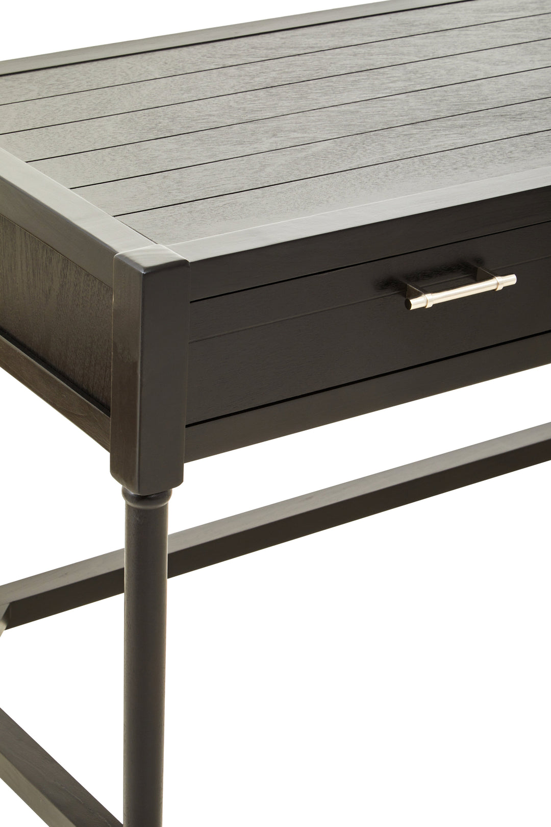 Heritage Black Finish 2-Drawer Desk