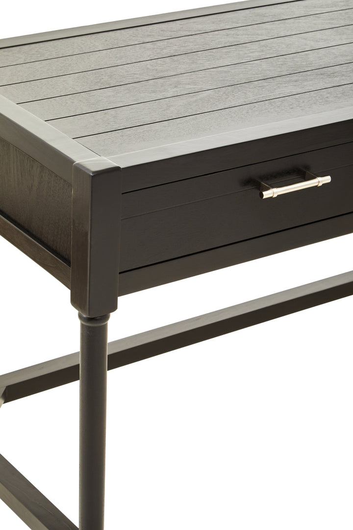 Heritage Black Finish 2-Drawer Desk