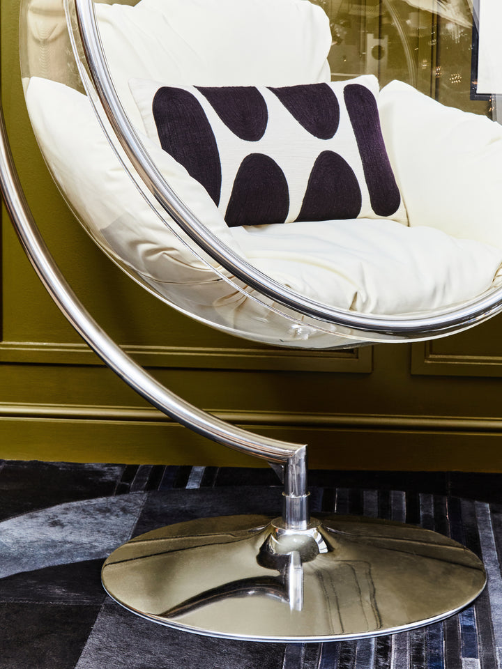Goa Hanging Chair with Cream Cushions