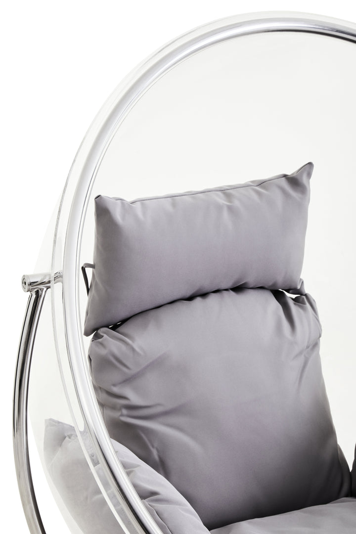 Goa Hanging Chair with Grey Cushions
