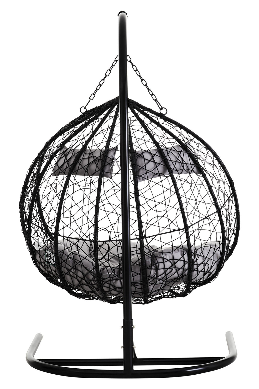 Goa Double Hanging Chair in Black Finish