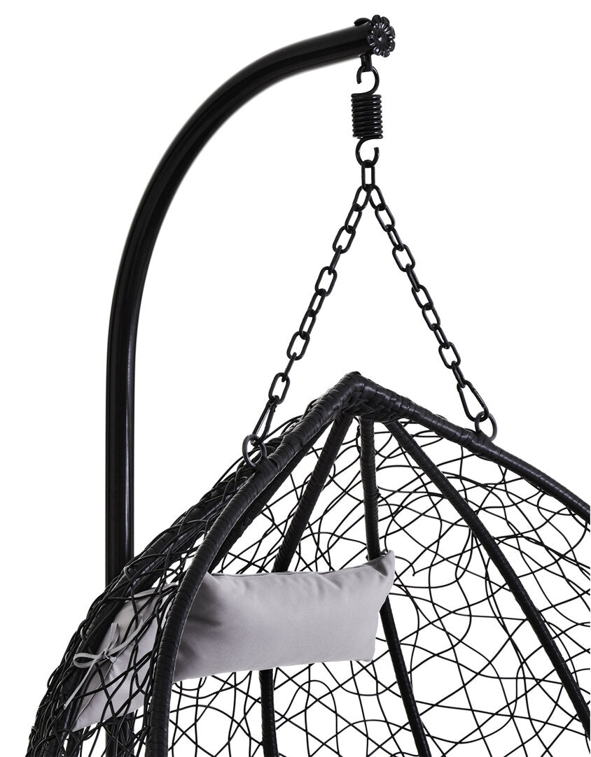 Reed Double Hanging Chair – Black