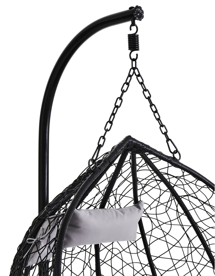 Goa Double Hanging Chair in Black Finish