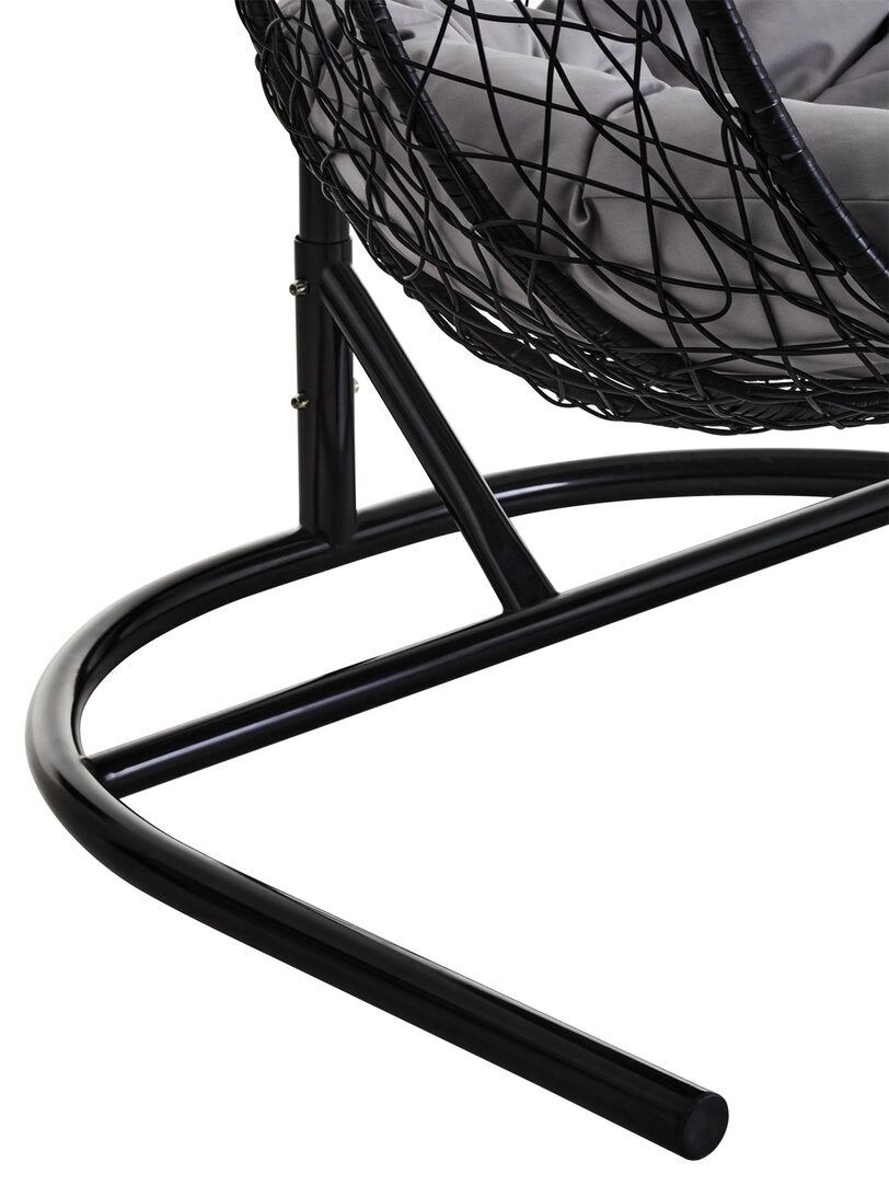 Reed Double Hanging Chair – Black