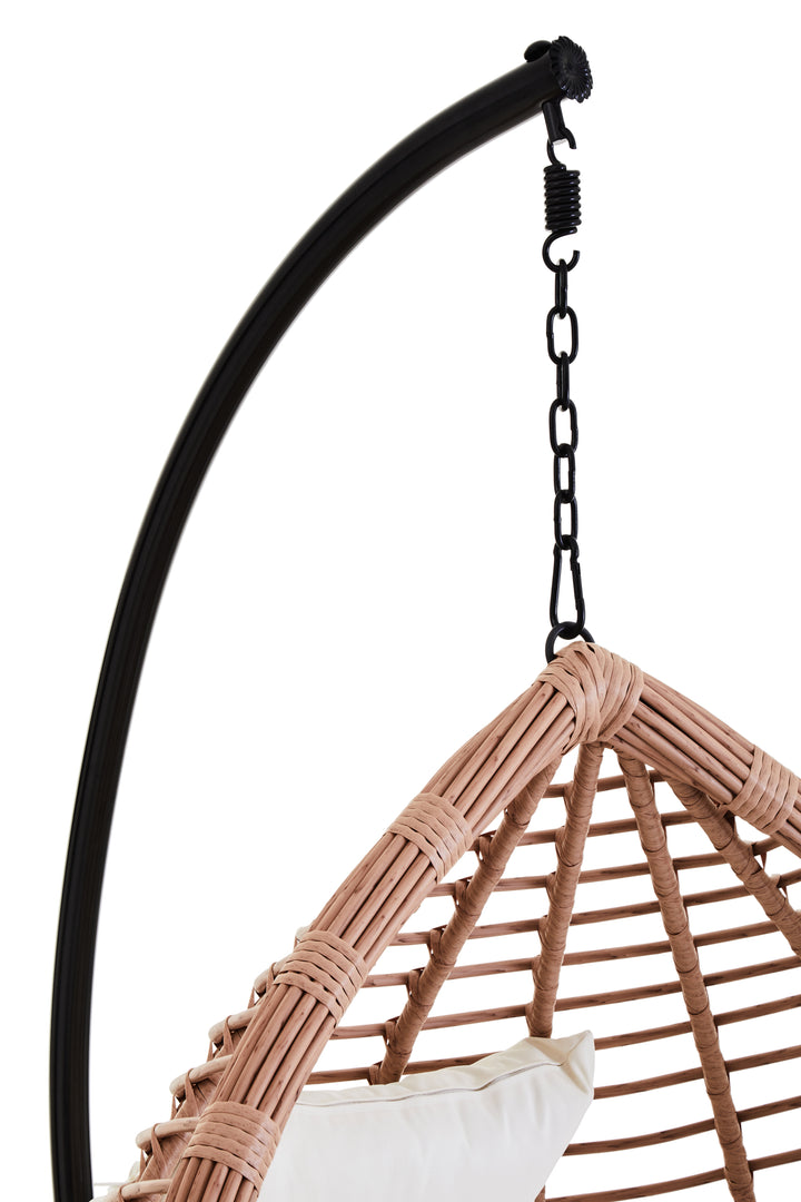 Goa Natural Rattan-Effect Hanging Chair