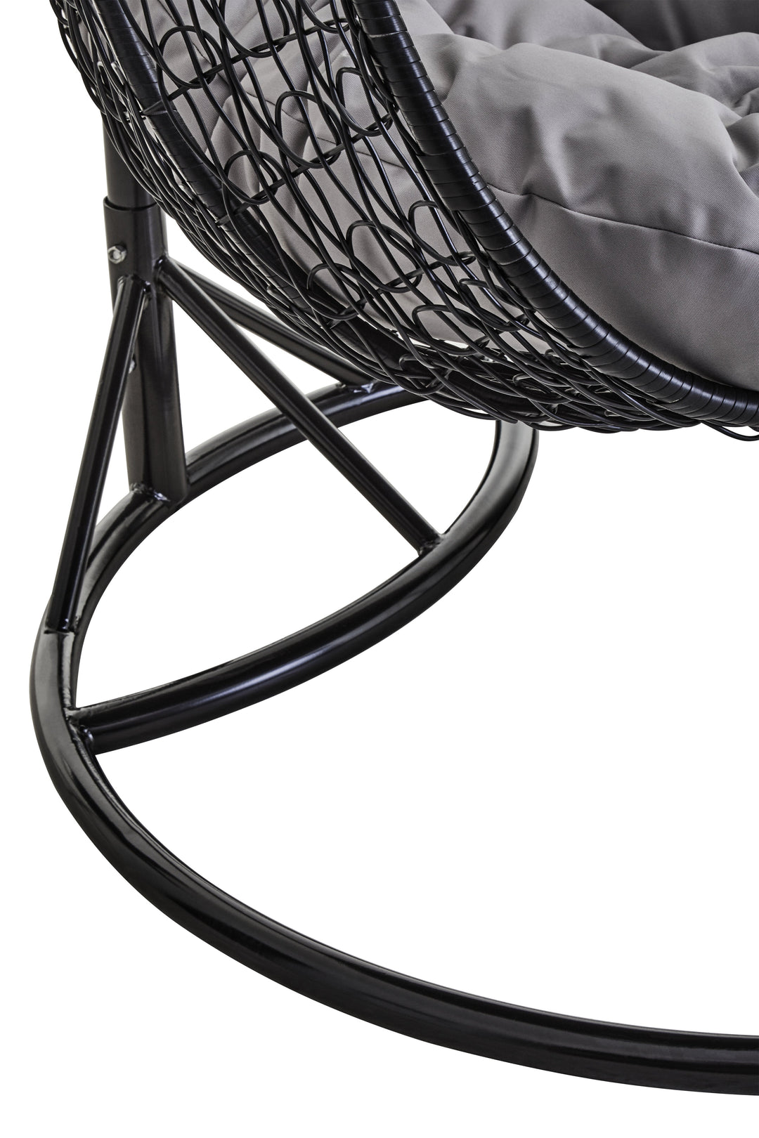 Goa Double Hanging Chair with Round Black Base