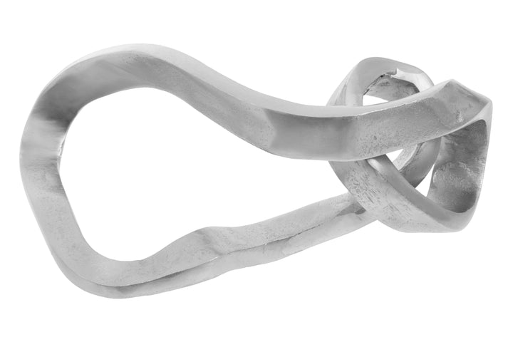 Prato Silver & Black Abstract Knot Ornament