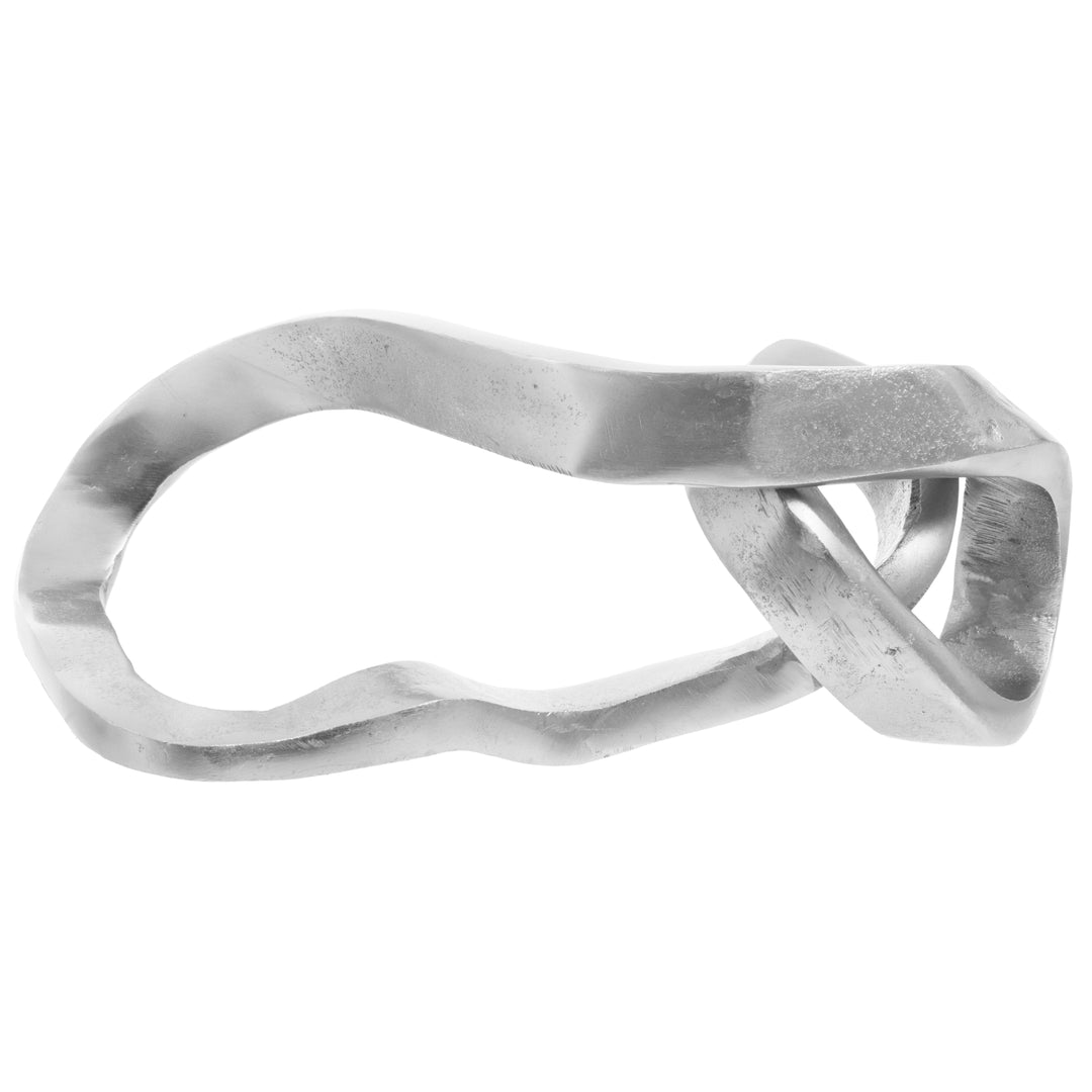 Prato Silver & Black Abstract Knot Ornament