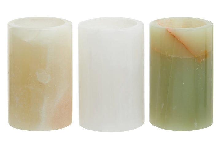 Three Of Onyx Valthera Holders Set Tealight