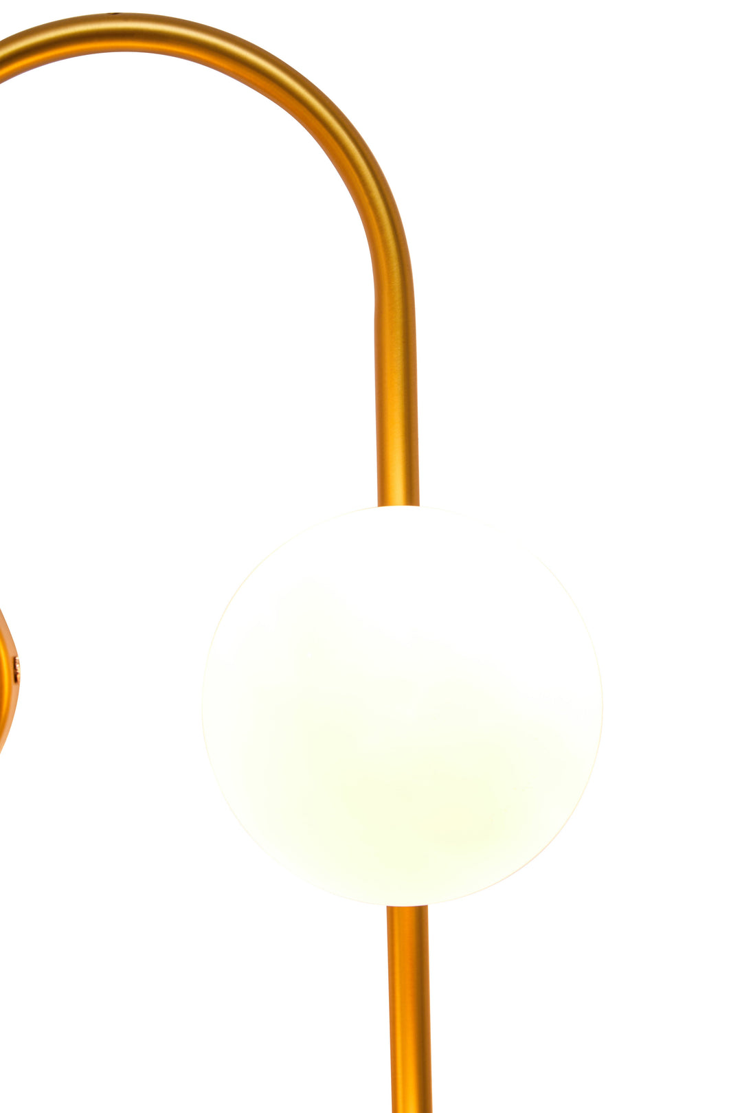 Abira Four-Light Wall Lamp with White Glass Shades