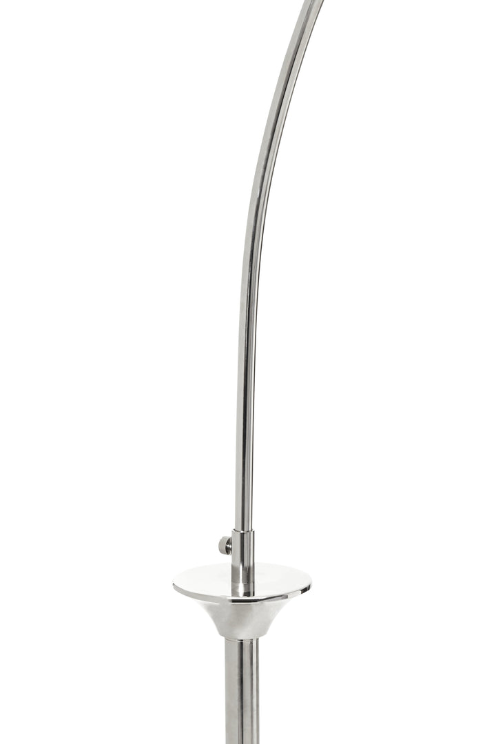 Hubert Satin Nickel Floor Lamp