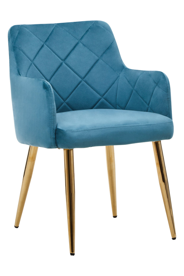 Tamzin Light Blue Velvet Dining Chair