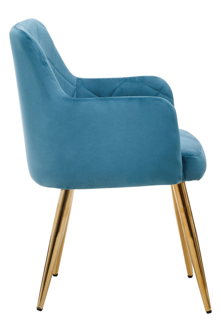 Linea Mink Velvet Splayed Dining Chair