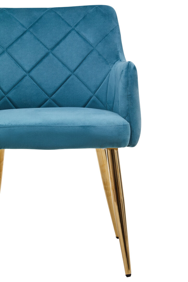 Linea Mink Velvet Splayed Dining Chair