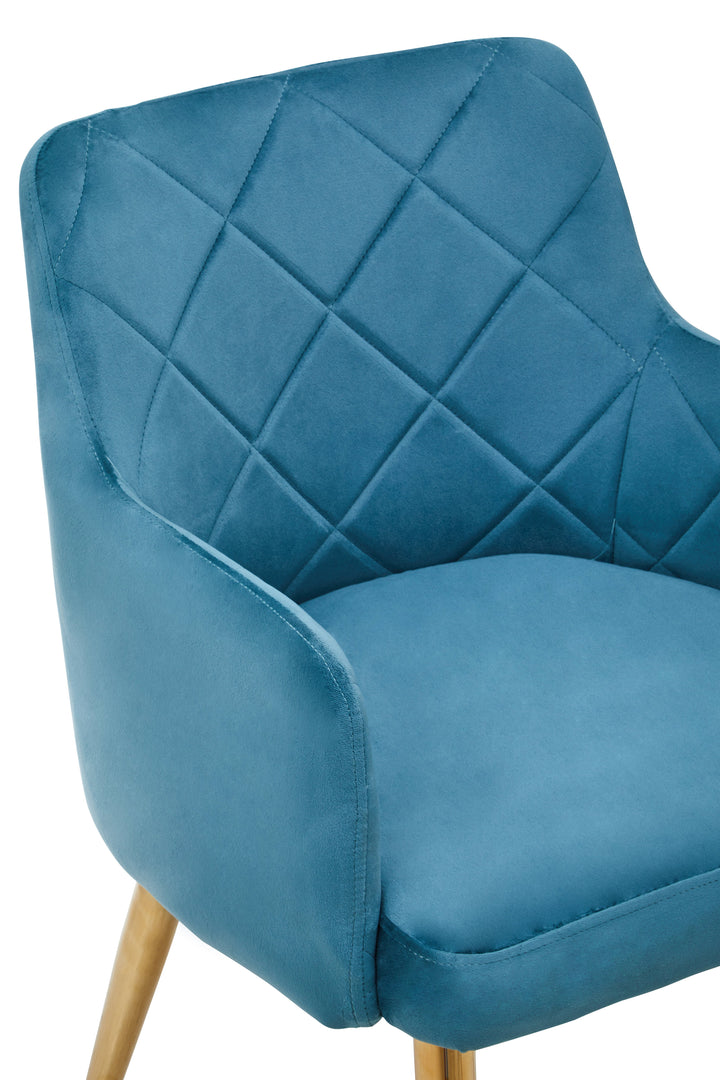 Tamzin Light Blue Velvet Dining Chair