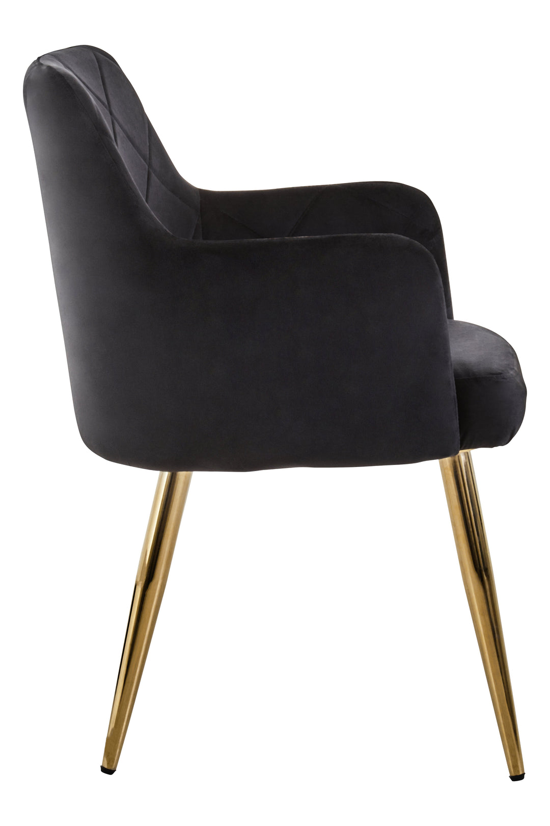 Tamzin Black Velvet Dining Chair