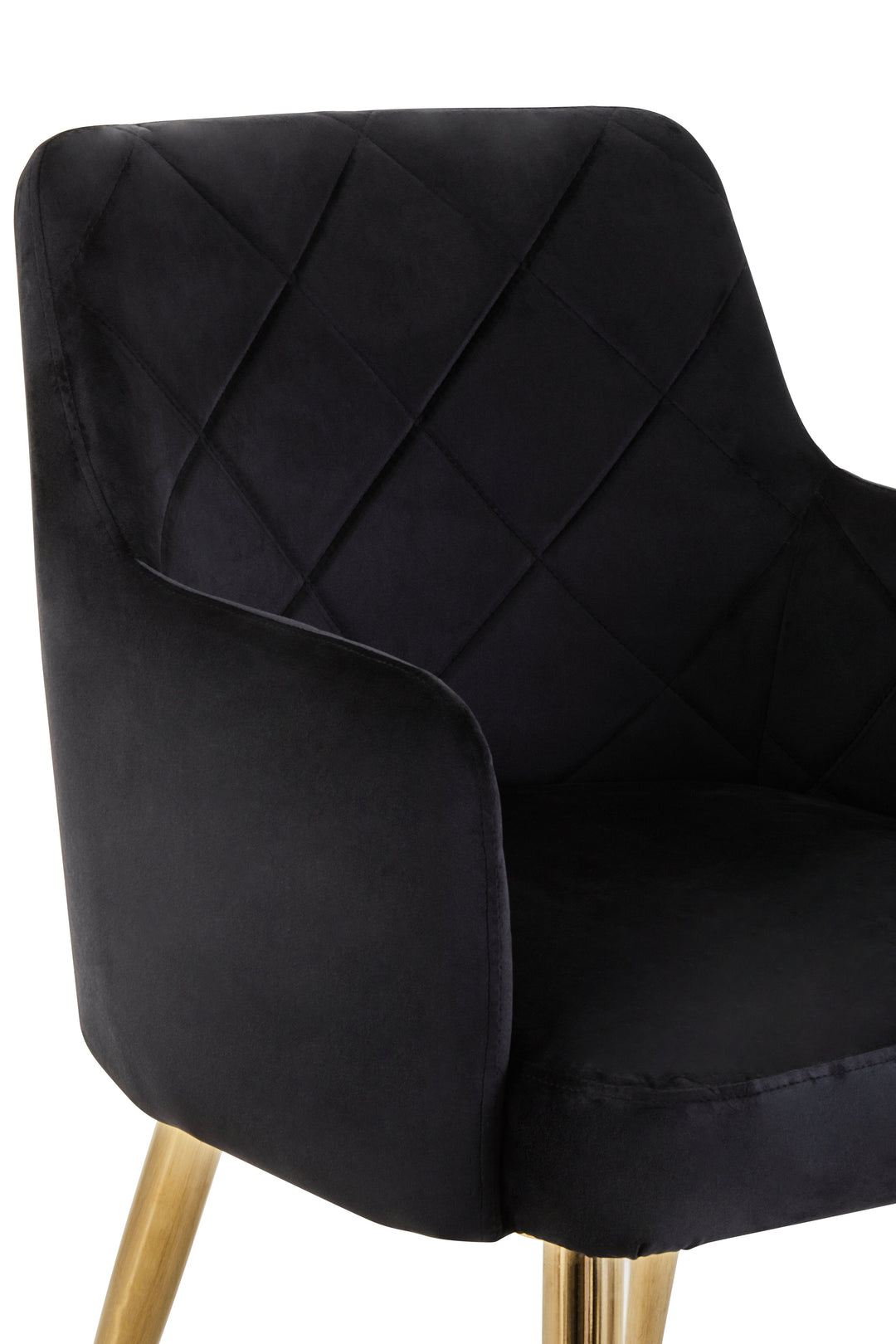 Tamzin Black Velvet Dining Chair