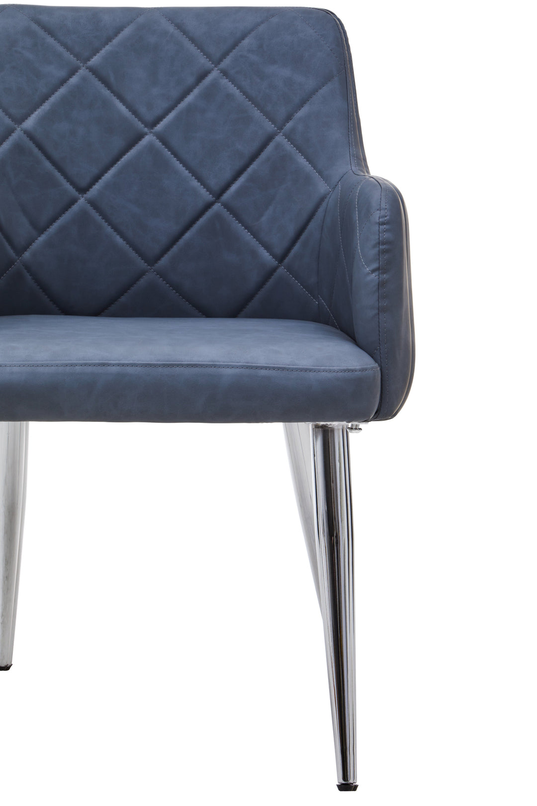 Tamzin Dark Grey Chrome Dining Chair