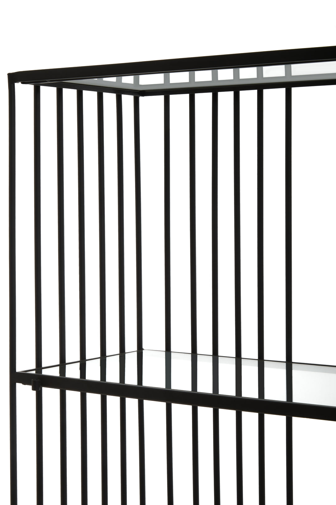 Trento Black 5-Tier Bookshelf