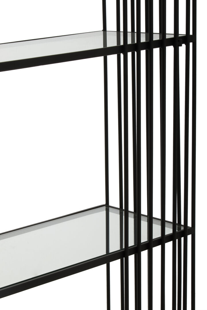 Whisper Bookshelf – Five Tier, Black Finish