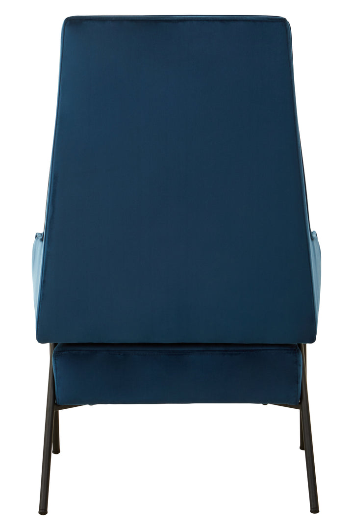 Henia Blue Velvet Chair