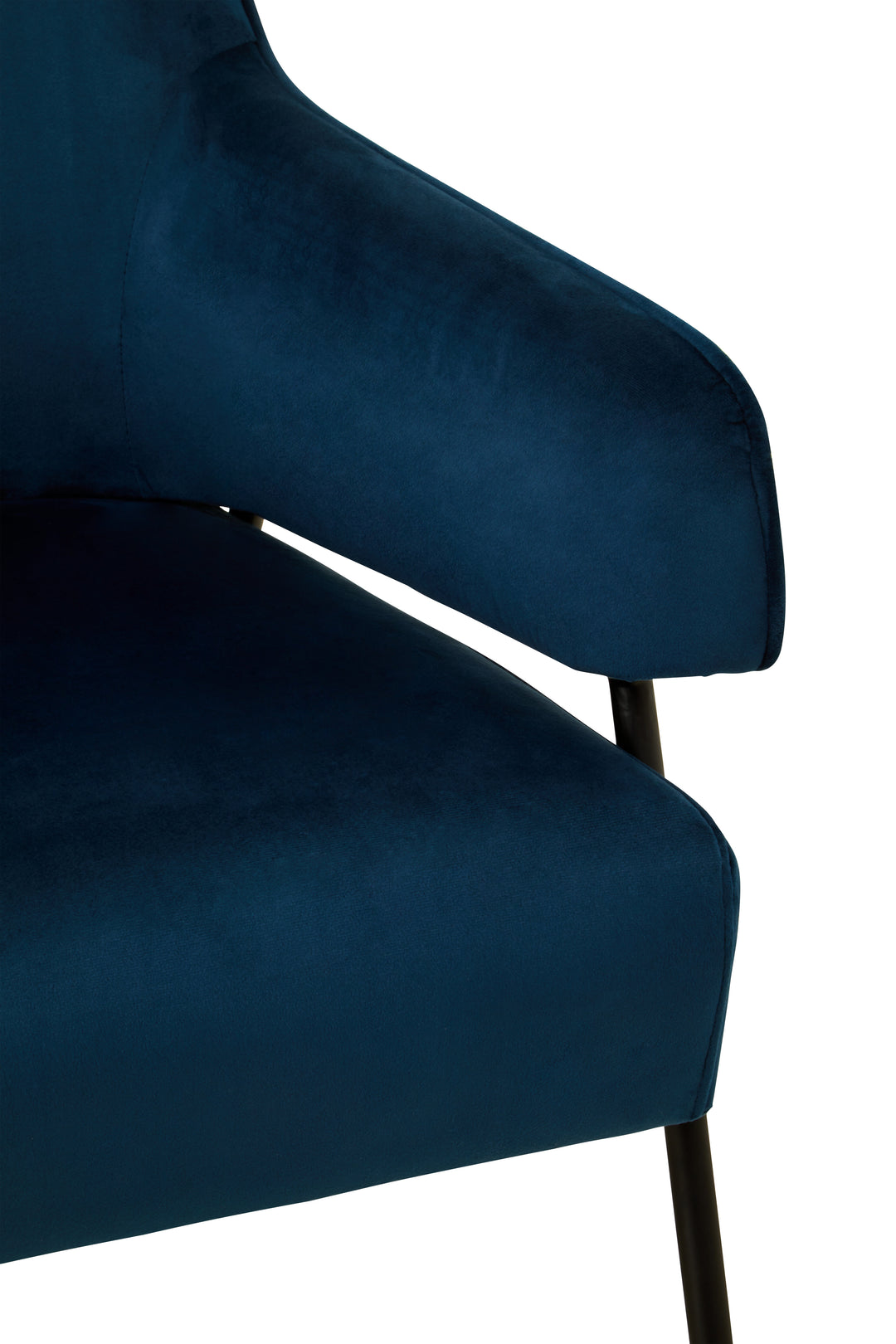 Henia Blue Velvet Chair