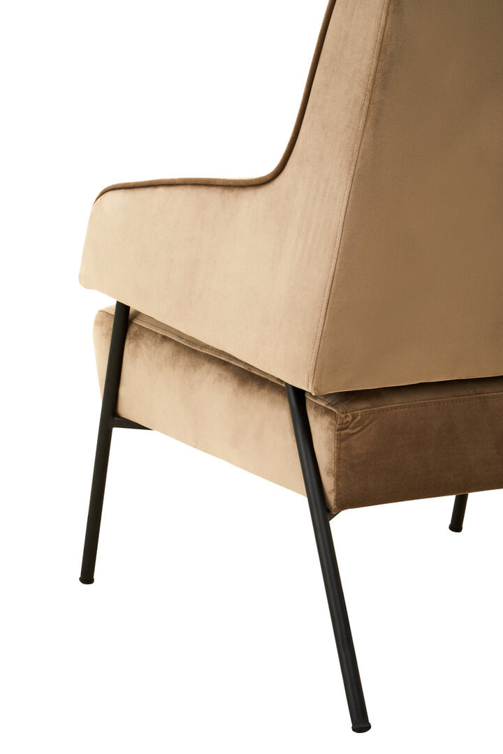 Darlisse Mink Velvet Chair