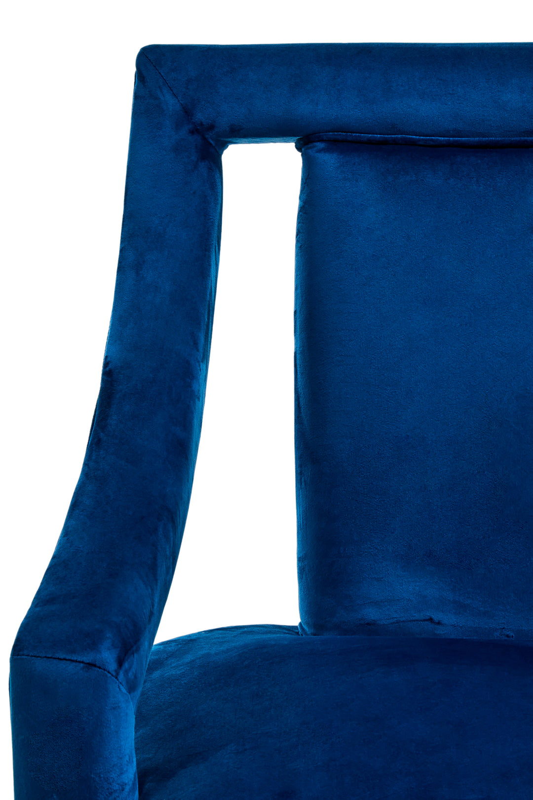 Faye Midnight Blue Velvet Chair