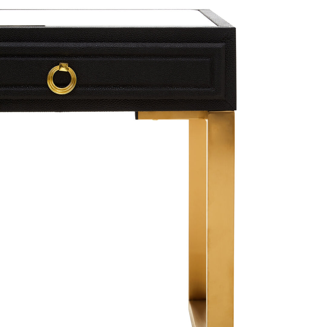 Ashford Faux Shagreen 1 Drawer Side Table