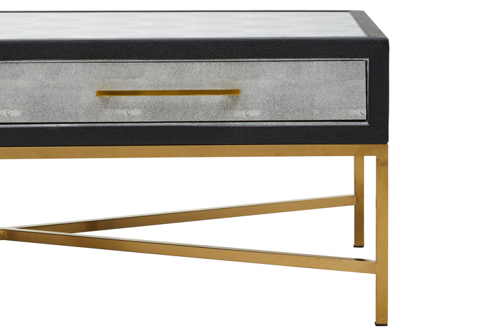Cadiz Coffee Table in Grey Shagreen Finish