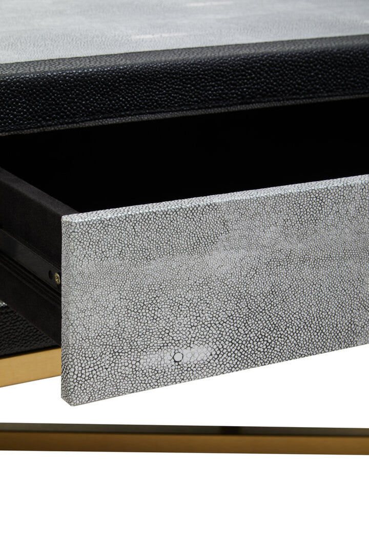 Haslemere Grey Shagreen Coffee Table – Luxury Contemporary Table