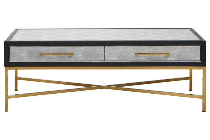 Haslemere Grey Shagreen Coffee Table – Luxury Contemporary Table