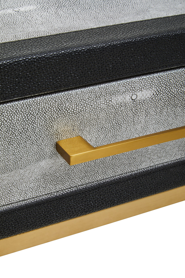 Cadiz Grey Shagreen Console Table