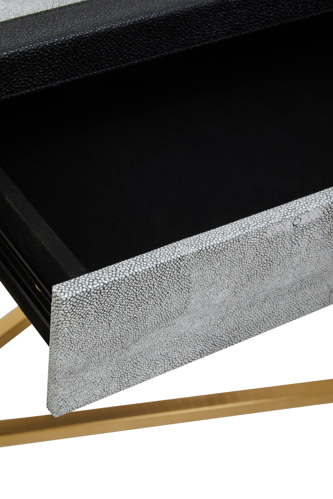 Cadiz Grey Shagreen Console Table