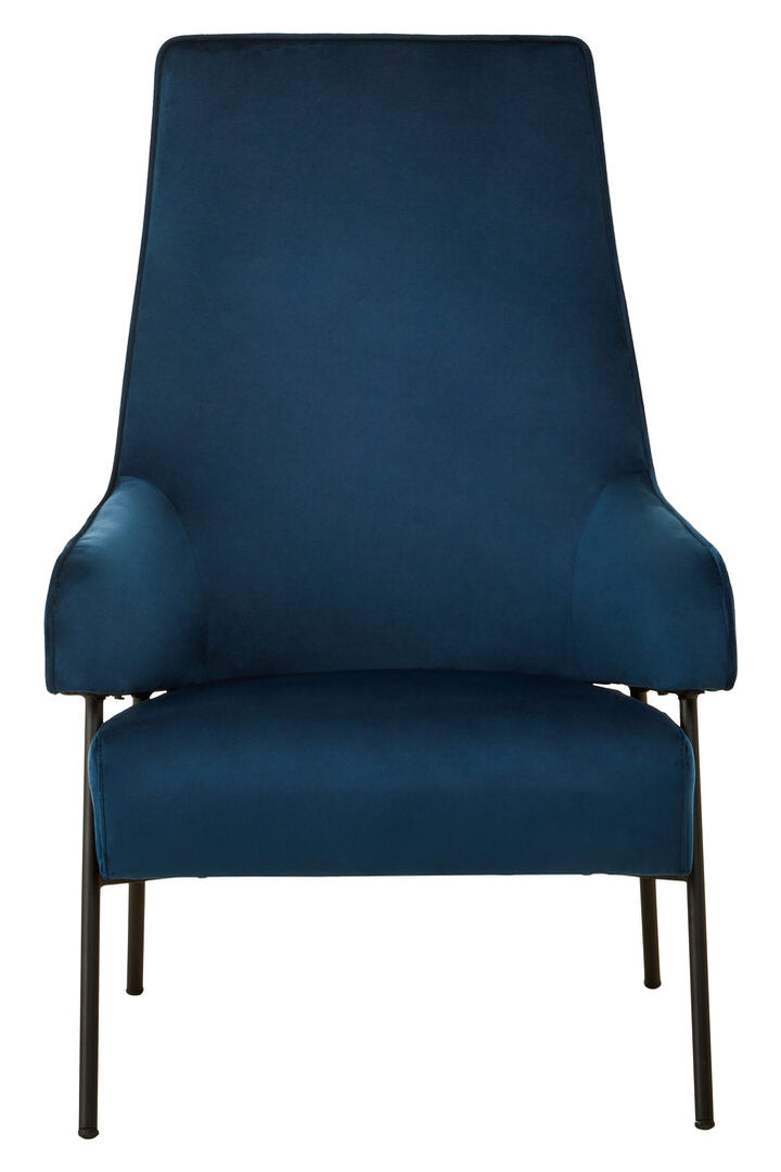 Darlisse Blue Velvet Chair