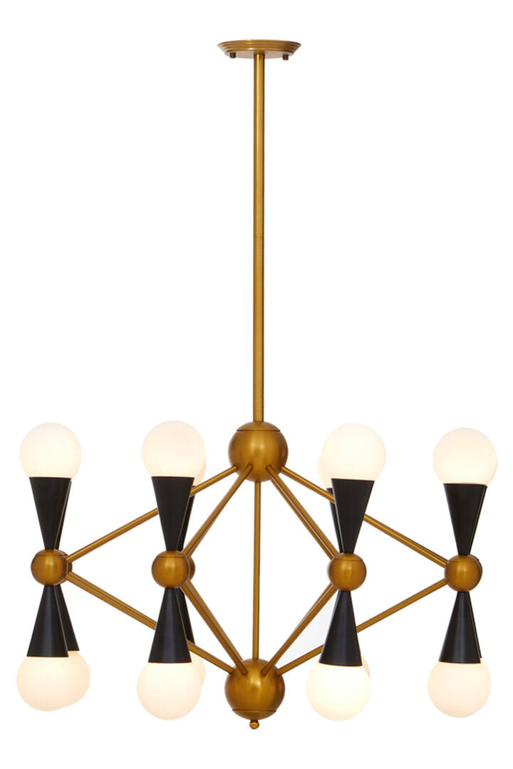 Aster Pendant Light – Brass & Black Metal