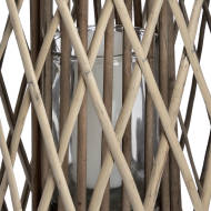 Huge Standing Wicker Floor Lantern
