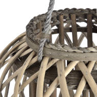 Huge Standing Wicker Floor Lantern